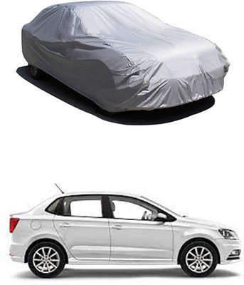 MotohunK Car Cover For Volkswagen Ameo (Without Mirror Pockets)(Silver)