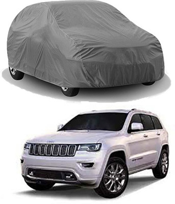 MotohunK Car Cover For Mahindra Jeep (Without Mirror Pockets)(Grey)