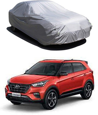 Royalrich Car Cover For Jeep Compass (Without Mirror Pockets)(Silver)