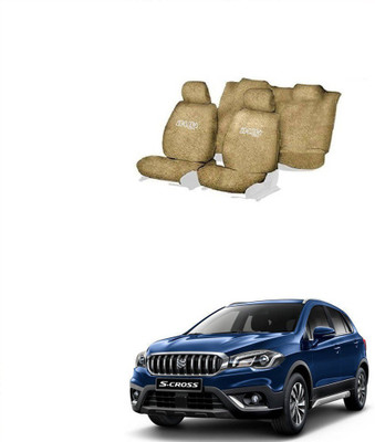 JMJW & SONS Cotton Car Seat Cover For Maruti S-Cross(All Detachable Headrest, Split Back Seat, With Back Seat Arm Rest, 5 Seater, 2 Back Seat Head Rests)