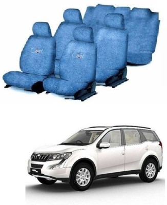 JMJW & SONS Cotton Car Seat Cover For Mahindra XUV 500(All Detachable Headrest, Split Back Seat, With Back Seat Arm Rest, 7 Seater)