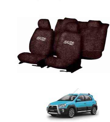 JMJW & SONS Cotton Car Seat Cover For Toyota Etios Cross(All Detachable Headrest, Without Back Seat Arm Rest, 5 Seater, 2 Back Seat Head Rests)