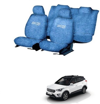 JMJW & SONS Cotton Car Seat Cover For Hyundai Creta(All Detachable Headrest, With Back Seat Arm Rest, 5 Seater, 2 Back Seat Head Rests)