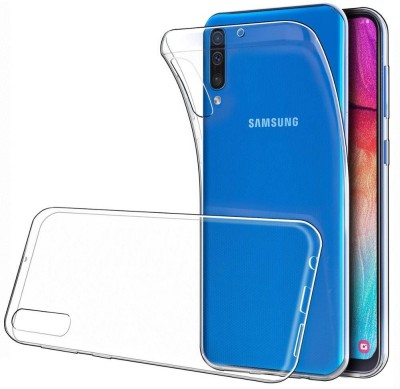 SmartGoldista Back Cover for Samsung Galaxy A50 Plain Back Cover(Transparent, Grip Case, Silicon, Pack of: 1)