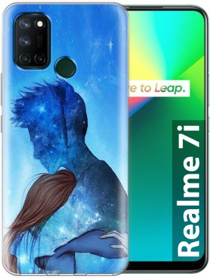 Flipkart SmartBuy Back Cover for Realme 7i(Blue, Grip Case, Silicon, Pack of: 1)