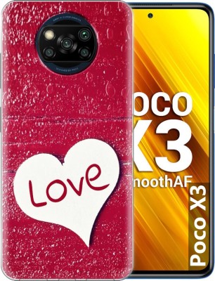 Flipkart SmartBuy Back Cover for Poco X3(Red, Grip Case, Silicon, Pack of: 1)