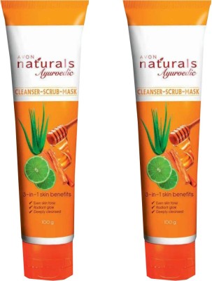 AVON Naturals Ayurvedic Cleanser-Scrub-Mask Face Wash(200 g)