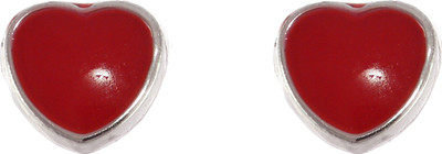 One Personal Care Attractive (Faux) Gemstone, Heart Inspired, Lightweight Casual/Office Wear Alloy Stud Earring