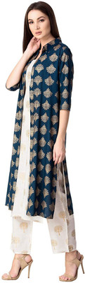 TFP Women Kurta Pant Ethnic Jacket Set