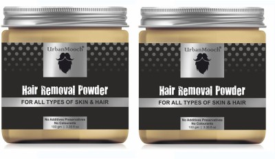 UrbanMooch Hair Removal Powder For Removing Hair From Full Body Parts-100gm-2-Jar- Powder(200 g)