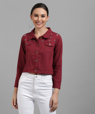 FUNDAY FASHION 3/4th Sleeve Solid Women Jacket