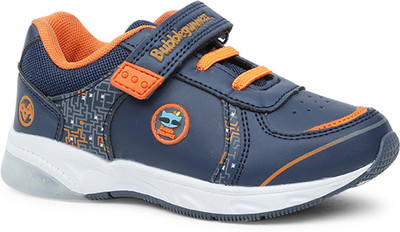 Bubblegummers Boys Velcro Sneakers(Multicolor, 14-15)