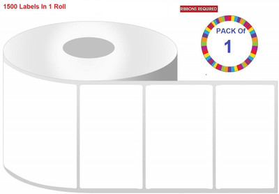 STOREVIEW Permanent Self Adhesive Paper Label(White)