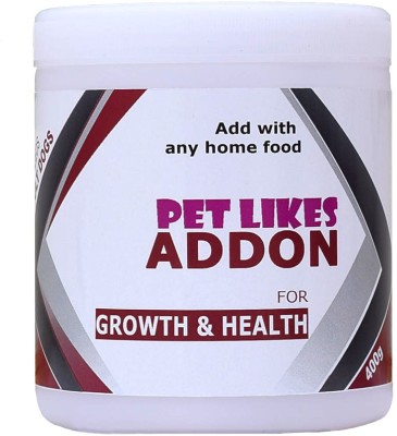 PET LIKES ADDON for Growth & Health(Premium Maintenance in Adults) Chicken, Sea Food 0.4 kg Dry Adult, Senior Dog Food
