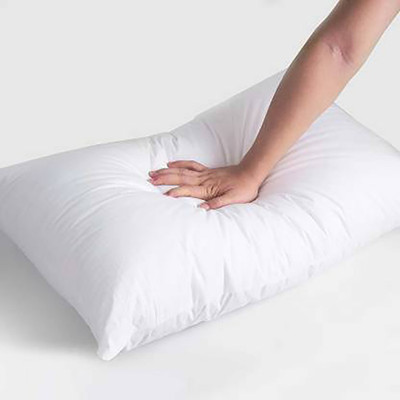 brightjex Polyester Fibre Alphanumeric Sleeping Pillow Pack of 2(White)