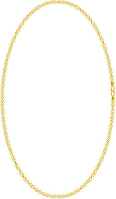 PC Chandra Jewellers GOLDLITES Long and Short Chain Yellow Gold Precious Chain(22kt)