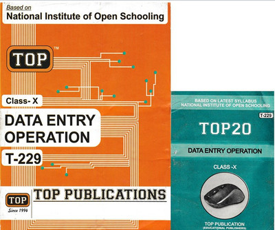 Top Nios Data Entry Operation T-229 With Top 20 Data Entry Operation For Class 10th (Set Of 2 Books)(Paperback, Top Publications)
