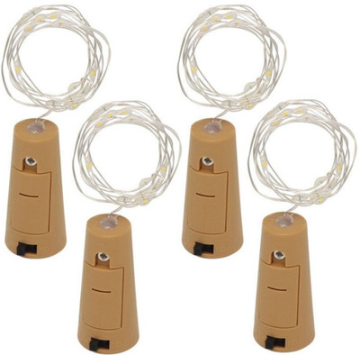 ARNAH TREASURE 20 LEDs 1.98 m Yellow Steady String Rice Lights(Pack of 4)