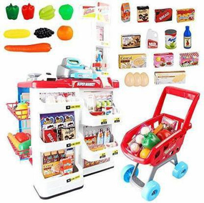oxy hub Home Supermarket, Interactive Battery Operated Set for Kids