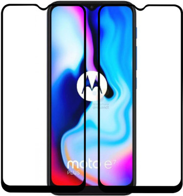 VAlight Edge To Edge Tempered Glass for MOTOROLA MOTO E7 PLUS(Pack of 2)
