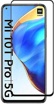 VDAT Edge To Edge Tempered Glass for Mi 10T, Mi 10T Pro(Pack of 1)
