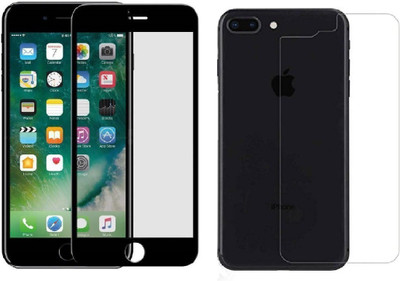 ELEF Front and Back Tempered Glass for Apple iphone 7 Plus Front 11D Full Glue Tempered and Back Flexible Guard (Trink)(Pack of 2)