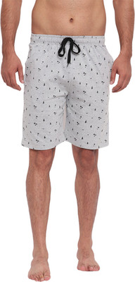 FTX Printed Men Grey Regular Shorts