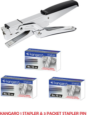 Kangaro MANUAL NO 10 ROUND EDGE STAPLER(Set of 1, Multicolor)