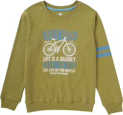 Cub McPaws Full Sleeve Printed Boys Sweatshirt