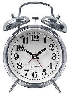 ZOOMANU Analog Silver Clock