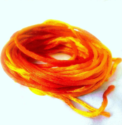 Amify RED AND YELLOW Thread(10 m Pack of1)