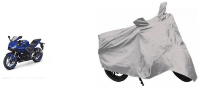 JVBRANGI Waterproof Two Wheeler Cover for Yamaha(YZF R25, Silver)