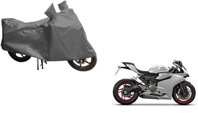MOTOWORLD Waterproof Two Wheeler Cover for Ducati(899 Panigale, Grey)