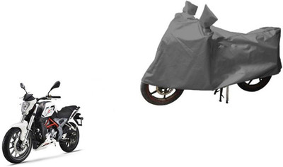 RPSENTTERPR Waterproof Two Wheeler Cover for DSK Benelli(TNT 25, Grey)