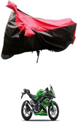 Autogard Two Wheeler Cover for Kawasaki(Ninja 300, Red, Blue)