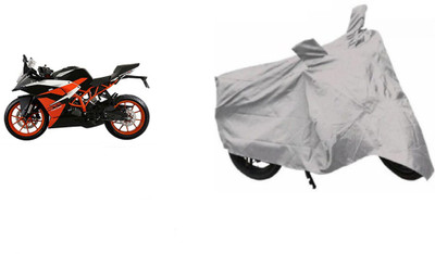 JVBRANGI Waterproof Two Wheeler Cover for KTM(RC 200, Silver)
