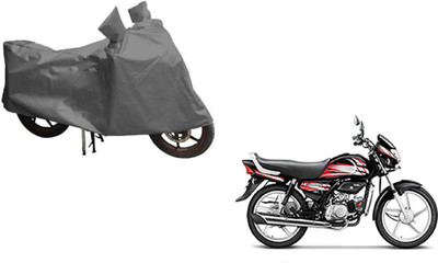 MOTOWORLD Waterproof Two Wheeler Cover for Hero(HF Deluxe, Grey)