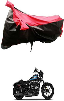 Autogard Two Wheeler Cover for Harley Davidson(Red, Blue)