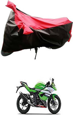 Autogard Two Wheeler Cover for Kawasaki(Ninja 250, Red, Blue)