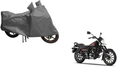 MOTOWORLD Waterproof Two Wheeler Cover for Bajaj(Avenger 220 Street, Grey)