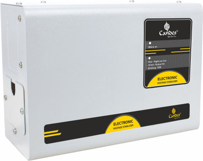 Candes Crystal Voltage Stabilizer 4kVA, 1.5 Ton AC (150V to 285V) Inverter AC, Split(Multicolor)