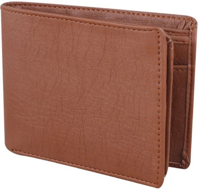 RPF Men Trendy Tan Artificial Leather Wallet(5 Card Slots)