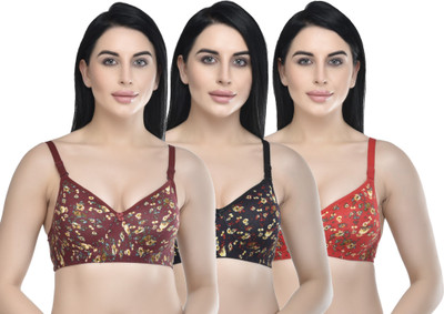 ESOROUCHA Women Full Coverage Lightly Padded Bra(Multicolor)