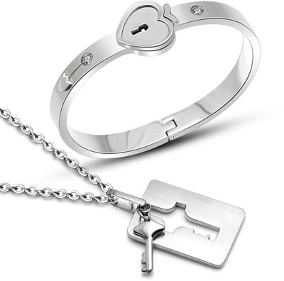 Heer Collection Stainless Steel Silver Bracelet