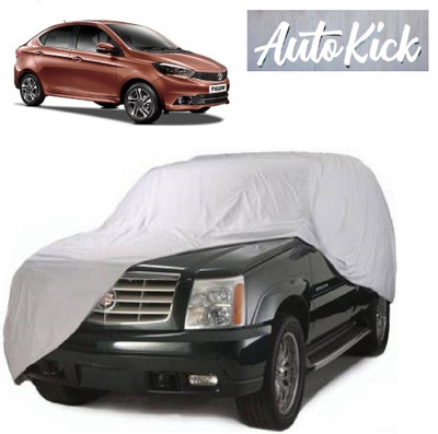 AutoKick Car Cover For Tata Tigor (Without Mirror Pockets)(Silver)