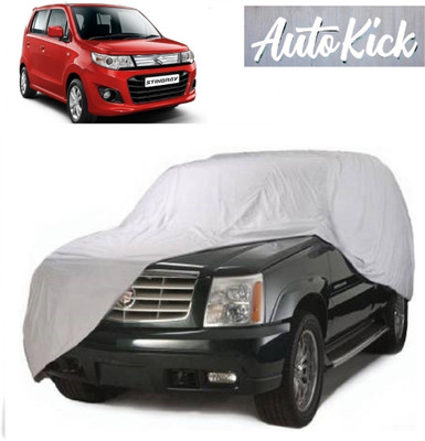 AutoKick Car Cover For Maruti Suzuki WagonR Stingray (Without Mirror Pockets)(Silver)