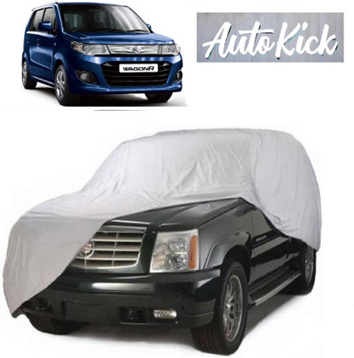 AutoKick Car Cover For Maruti Suzuki WagonR (Without Mirror Pockets)(Silver)