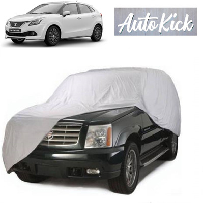 AutoKick Car Cover For Maruti Suzuki Baleno (Without Mirror Pockets)(Silver)
