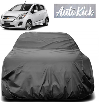 AutoKick Car Cover For Chevrolet Spark (Without Mirror Pockets)(Grey)