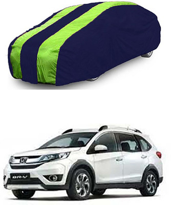 Kuchipudi Car Cover For Honda BRV (Without Mirror Pockets)(Blue)